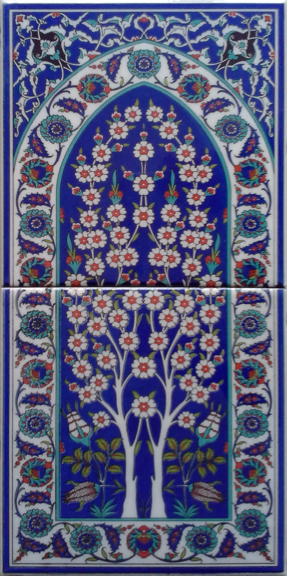 İznik çini pano I Kütahya çini